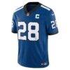 Jonathan Taylor Indianapolis Colts Nike Alternate Indiana Nights Vapor F.U.S.E. Stitched Limited Jersey - - Side View