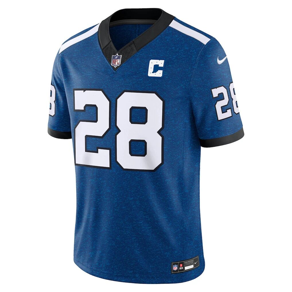 Jonathan Taylor Indianapolis Colts Nike Alternate Indiana Nights Vapor F.U.S.E. Stitched Limited Jersey - Royal