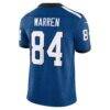 Tyler Warren Indianapolis Colts Nike Alternate Indiana Nights Vapor F.U.S.E. Stitched Limited Jersey - - Detail View