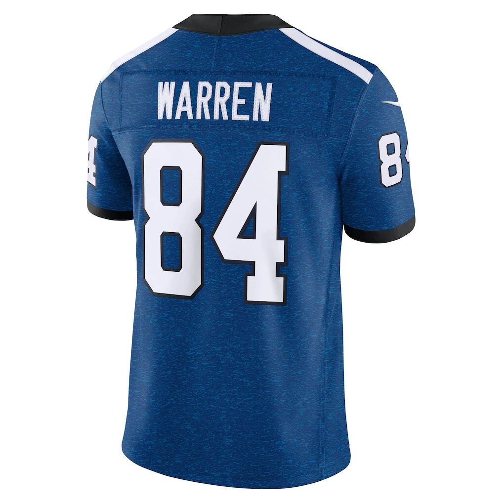 Tyler Warren Indianapolis Colts Nike Alternate Indiana Nights Vapor F.U.S.E. Stitched Limited Jersey - Royal