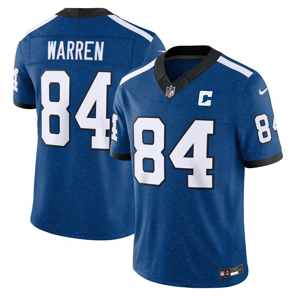 Tyler Warren Indianapolis Colts Nike Alternate Indiana Nights Vapor F.U.S.E. Stitched Limited Jersey - Royal