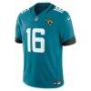 Trevor Lawrence Jacksonville Jaguars Nike Team Vapor F.U.S.E. Stitched Limited Jersey - Teal - Alt1