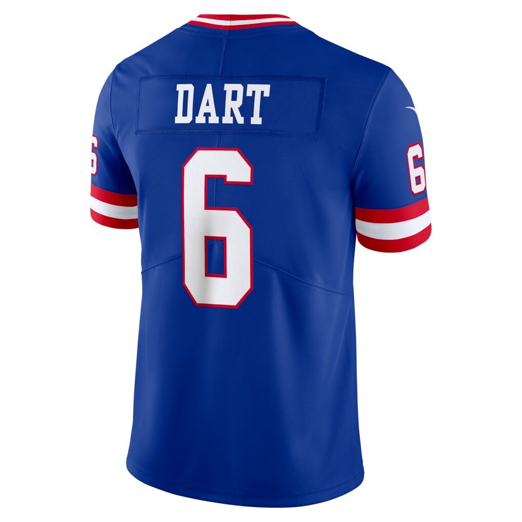 Jaxson Dart New York Giants Nike Legacy Vapor Untouchable Stitched Limited Jersey - Royal