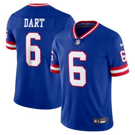 Jaxson Dart New York Giants Nike Legacy Vapor Untouchable Stitched Limited Jersey - - Front View