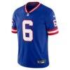 Jaxson Dart New York Giants Nike Legacy Vapor Untouchable Stitched Limited Jersey - - Side View