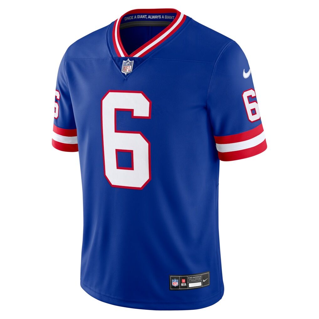 Jaxson Dart New York Giants Nike Legacy Vapor Untouchable Stitched Limited Jersey - Royal