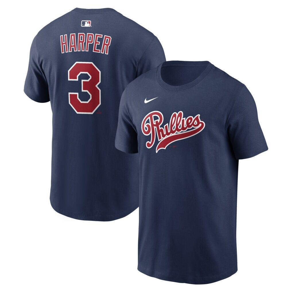 Bryce Harper Philadelphia Phillies Nike 2026 Field of Dreams Name & Number T-Shirt