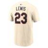 Royce Lewis Minnesota Twins Nike 2026 Field of Dreams Name & Number T-Shirt - Cream - Detail View