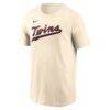 Royce Lewis Minnesota Twins Nike 2026 Field of Dreams Name & Number T-Shirt - Cream - Side View
