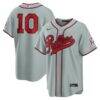 J.T. Realmuto Philadelphia Phillies Nike 2026 Field of Dreams Stadium Jersey - Gray - Front View