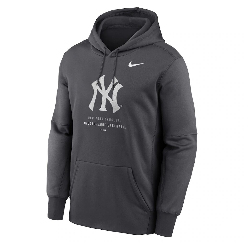 New York Yankees Nike Therma-FIT Hoodie - Anthracite
