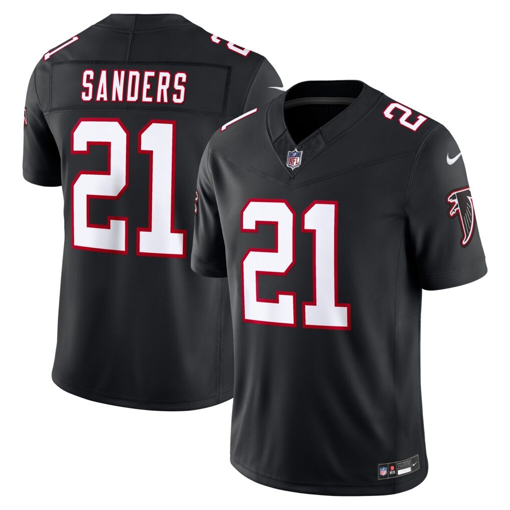Deion Sanders Atlanta Falcons Nike Alternate Throwback Vapor F.U.S.E. Stitched Retired Limited Jersey