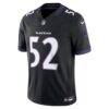 Ray Lewis Baltimore Ravens Nike Alternate Vapor F.U.S.E. Stitched Retired Player Limited Jersey - Black - Side View