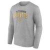 Pittsburgh Pirates Fashion7 Iconic Long Sleeve T-Shirt - Heather Gray - - Side View