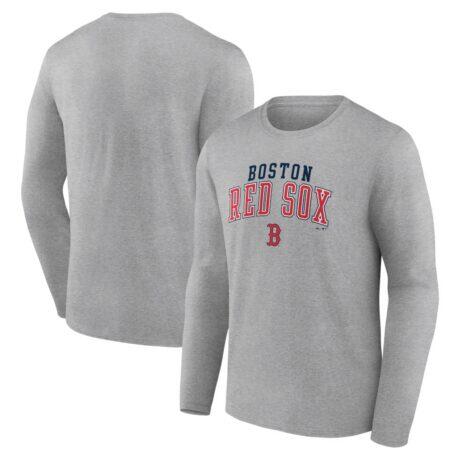 Boston Red Sox Fashion7 Iconic Long Sleeve T-Shirt - Heather Gray