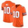 Bo Nix Denver Broncos Nike Alternate Mile High Collection 1977 Throwback Vapor F.U.S.E. Stitched Limited Jersey - Orange - Front View