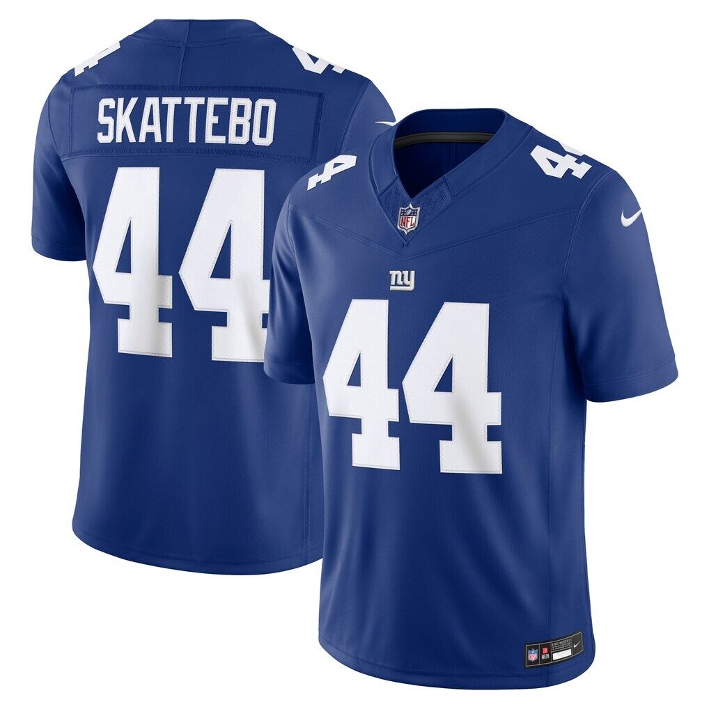 Cam Skattebo New York Giants Nike Team Vapor F.U.S.E. Stitched Limited Jersey - Royal