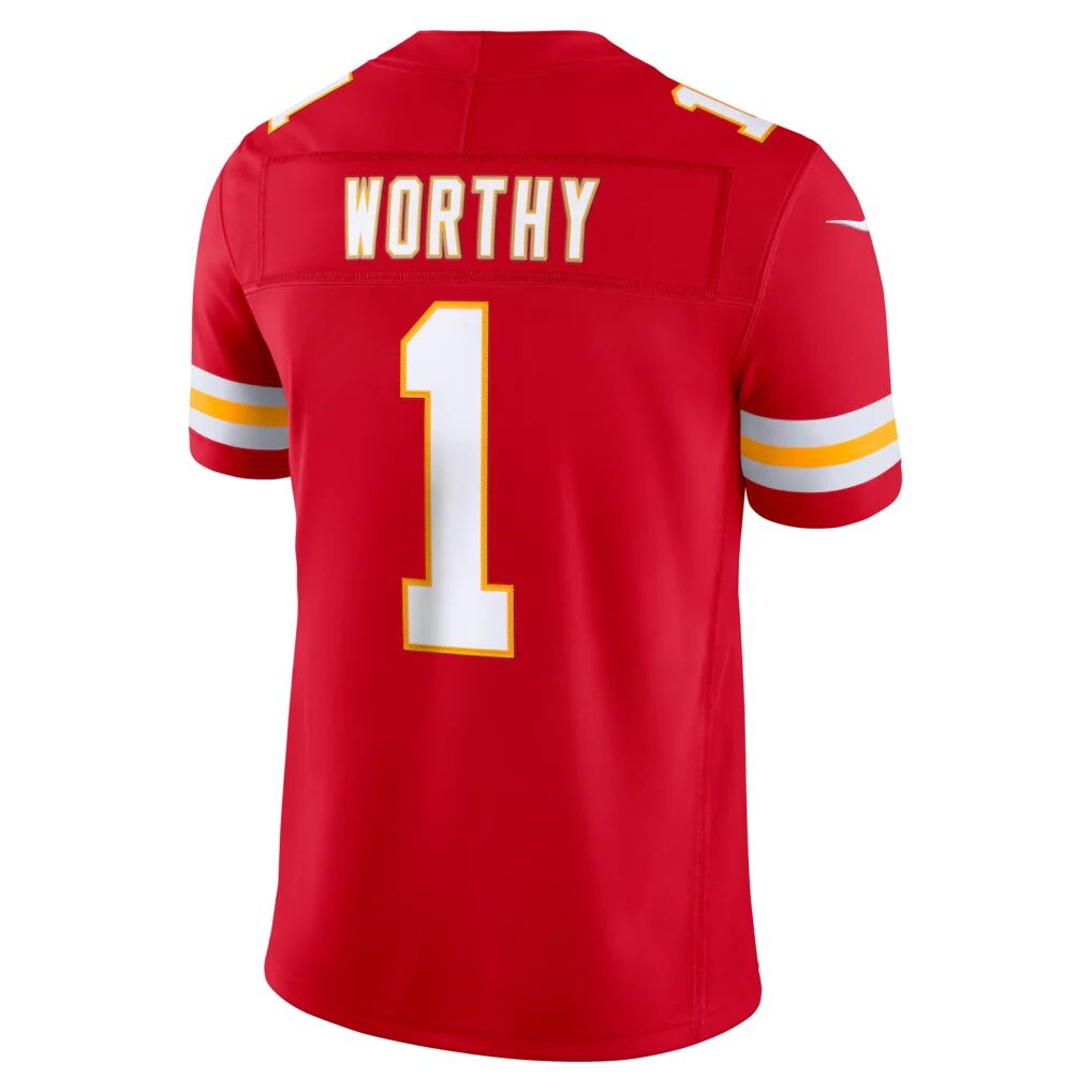Xavier Worthy Kansas City Chiefs Nike Vapor F.U.S.E. Stitched Limited Jersey