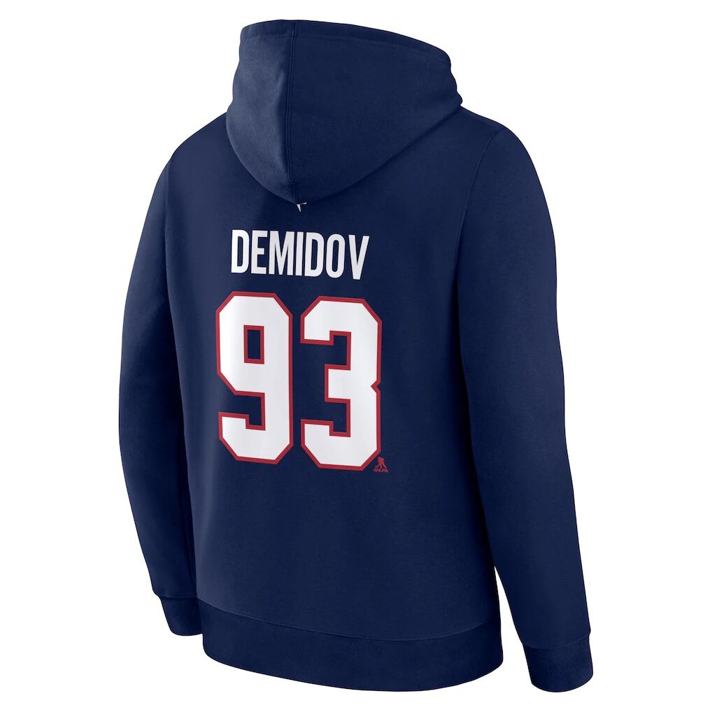 Ivan Demidov Montreal Canadiens Fashion7 Authentic Stack Name & Number Hoodie