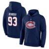 Ivan Demidov Montreal Canadiens Fashion7 Authentic Stack Name & Number Hoodie - Navy - Front View