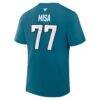 Michael Misa San Jose Sharks Fashion7 Authentic Stack Name & Number T-Shirt - Teal - Detail View