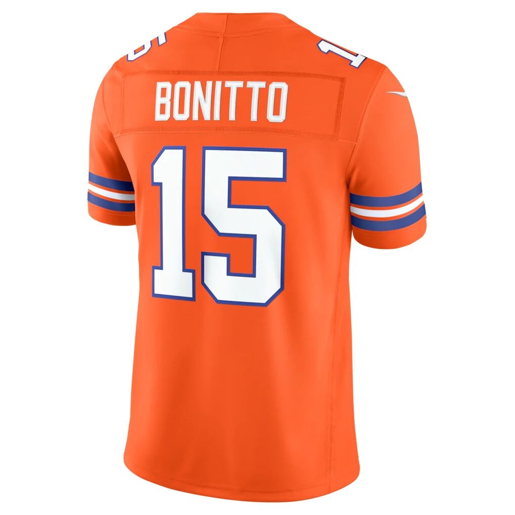 Nik Bonitto Denver Broncos Nike Alternate Mile High Collection 1977 Throwback Vapor F.U.S.E. Stitched Limited Jersey