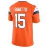 Nik Bonitto Denver Broncos Nike Team Vapor F.U.S.E. Stitched Limited Jersey - Orange - Detail View