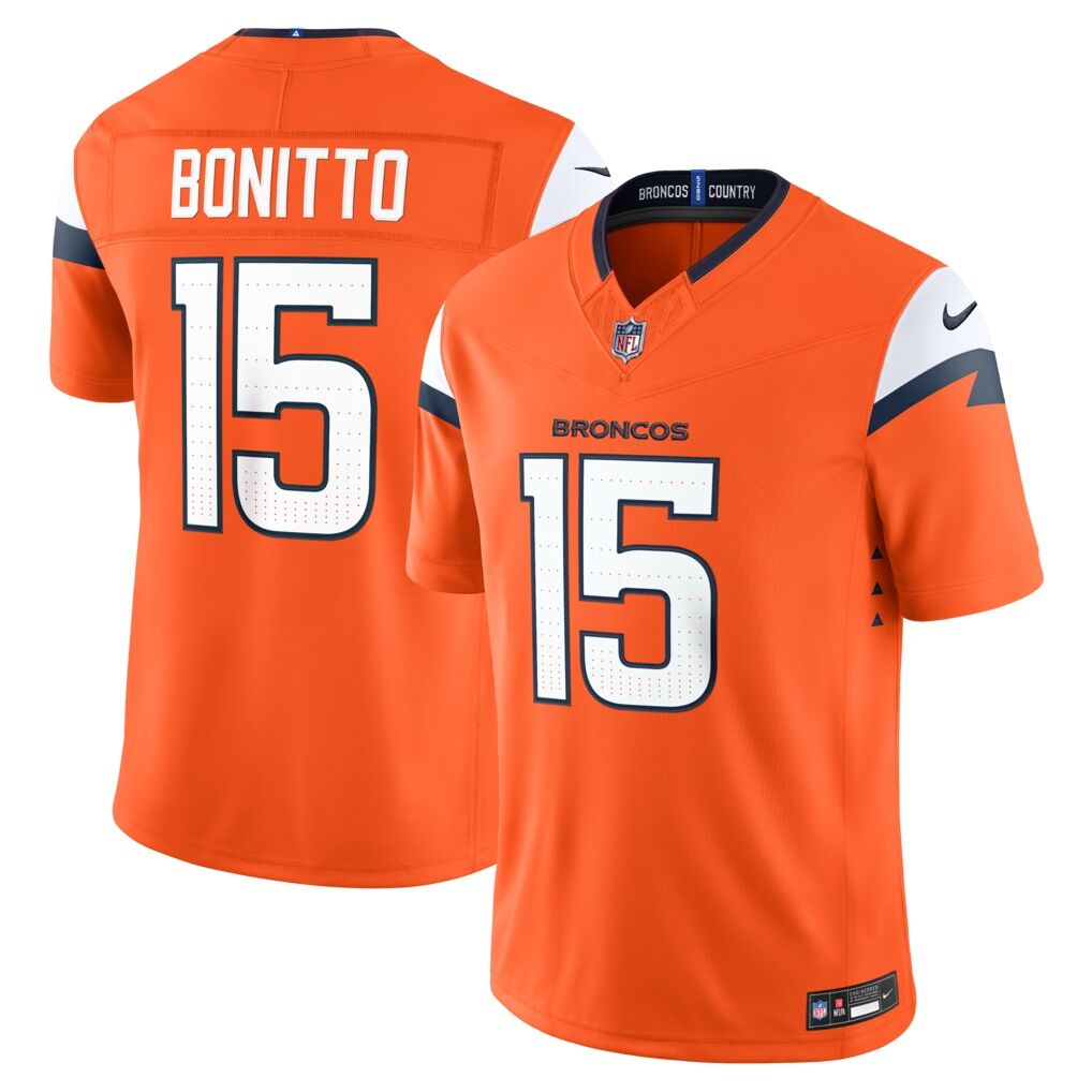 Nik Bonitto Denver Broncos Nike Team Vapor F.U.S.E. Stitched Limited Jersey