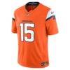 Nik Bonitto Denver Broncos Nike Team Vapor F.U.S.E. Stitched Limited Jersey - Orange - Side View