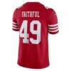 The Faithful San Francisco 49ers Nike Team Vapor F.U.S.E. Stitched Limited Jersey - - Detail View