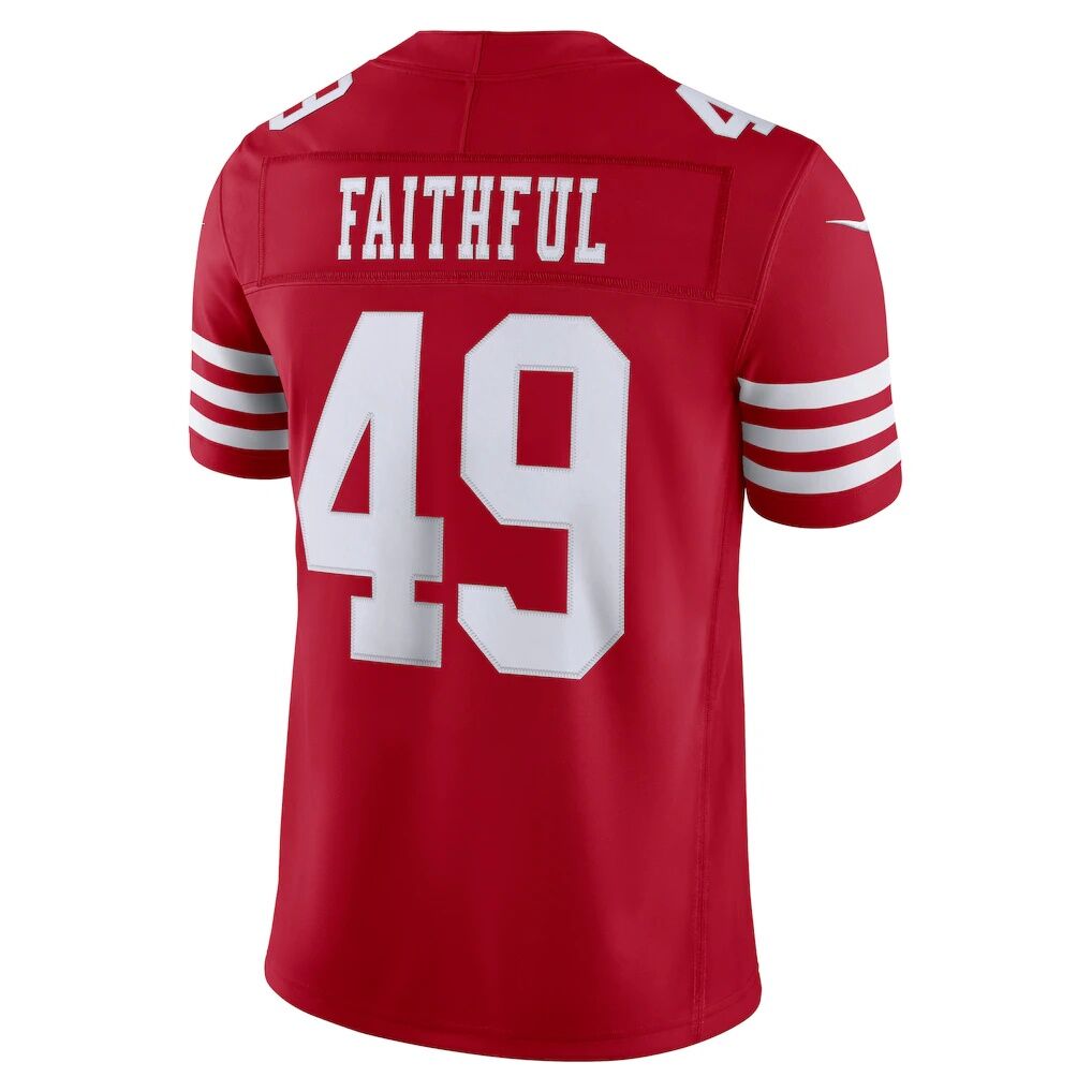 The Faithful San Francisco 49ers Nike Team Vapor F.U.S.E. Stitched Limited Jersey - Scarlet