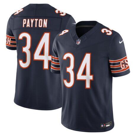 Walter Payton Chicago Bears Nike Vapor F.U.S.E. Stitched Retired Limited Jersey - Navy - Front View