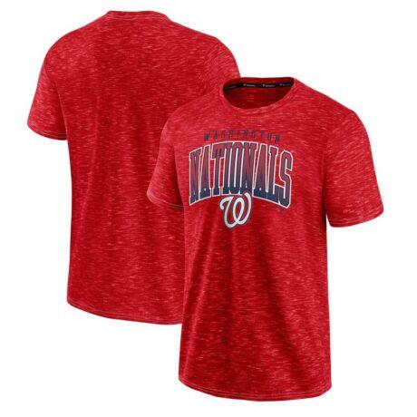 Washington Nationals Fashion7 Leadoff T-Shirt - Red - Front View