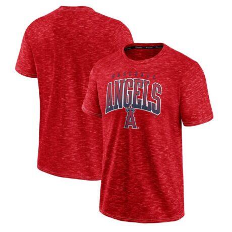 Los Angeles Angels Fashion7 Leadoff T-Shirt - Red - Front View