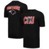 Clark Atlanta University Panthers FISLL Applique T-Shirt - Black - Front View