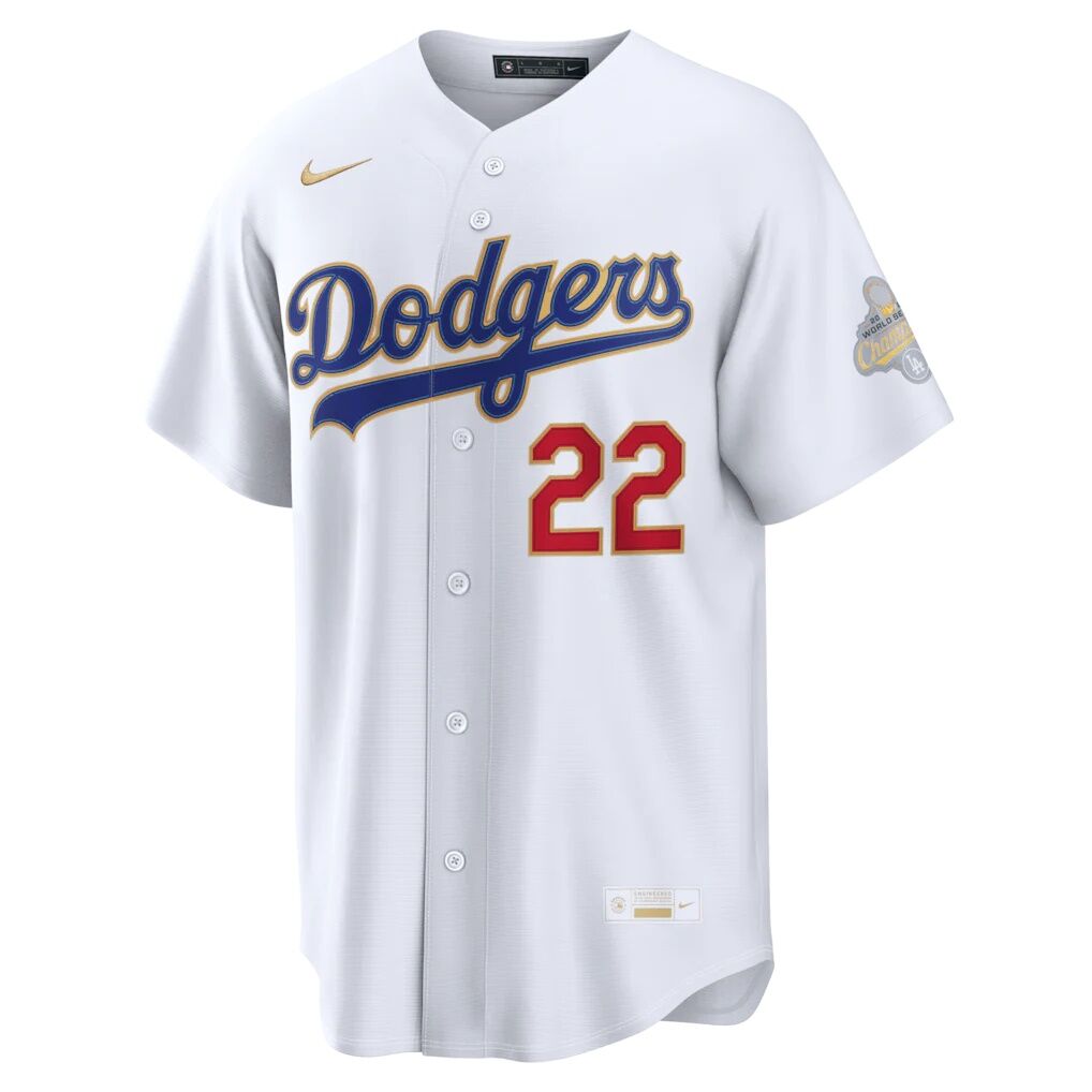 Clayton Kershaw Los Angeles Dodgers Nike 2026 Gold Collection Stadium Jersey