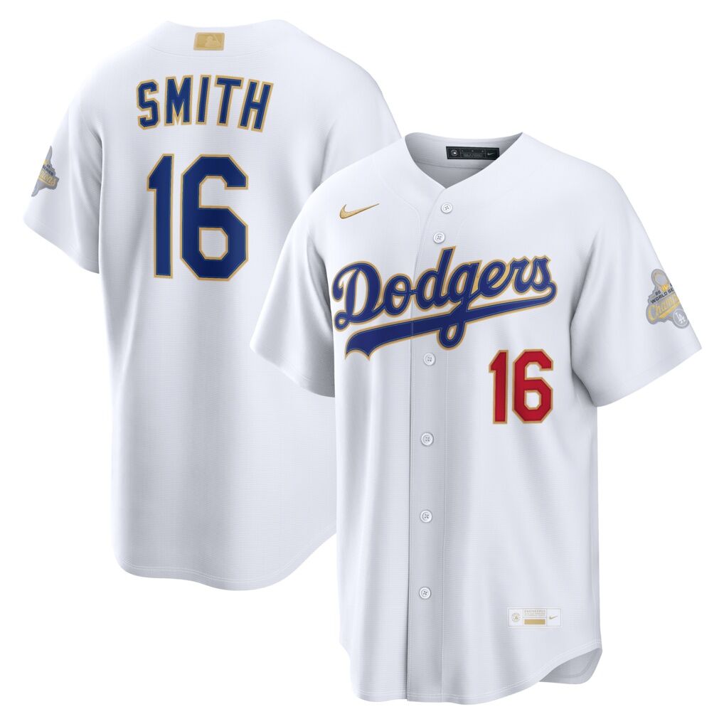 Will Smith Los Angeles Dodgers Nike 2026 Gold Collection Stadium Jersey