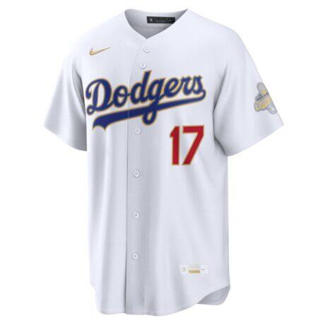 Shohei Ohtani Los Angeles Dodgers Nike 2026 Gold Collection Stadium Jersey - White - Front View
