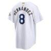 Enrique Hernández Los Angeles Dodgers Nike 2026 Gold Collection Stadium Jersey - White - Detail View
