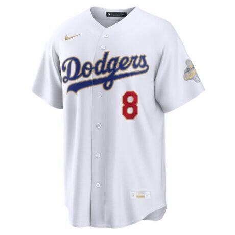 Enrique Hernández Los Angeles Dodgers Nike 2026 Gold Collection Stadium Jersey - White - Front View