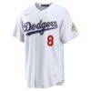 Enrique Hernández Los Angeles Dodgers Nike 2026 Gold Collection Stadium Jersey - White - Side View