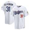Tyler Glasnow Los Angeles Dodgers Nike 2026 Gold Collection Stadium Jersey - White - Front View