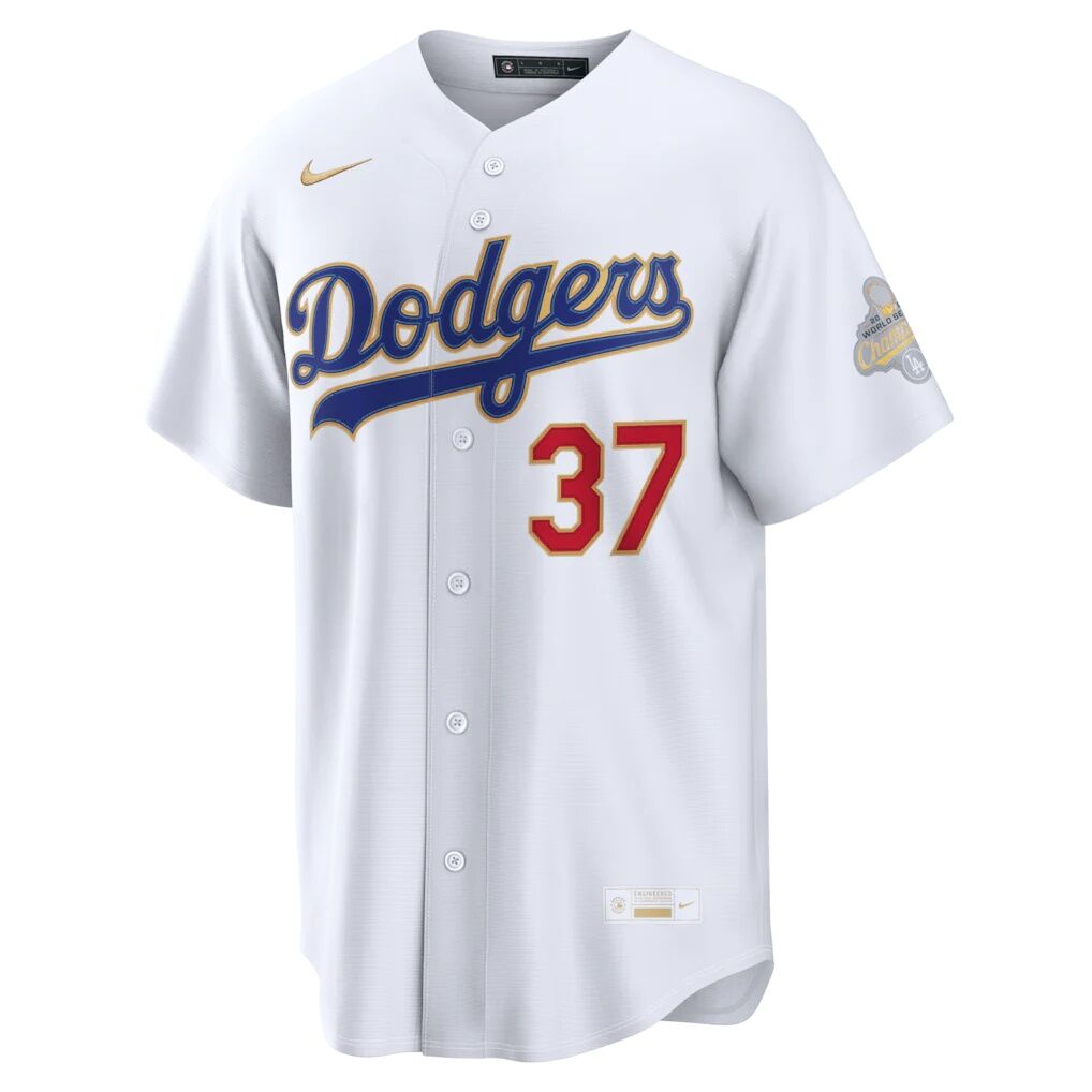 Teoscar Hernández Los Angeles Dodgers Nike 2026 Gold Collection Stadium Jersey