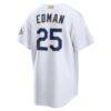 Tommy Edman Los Angeles Dodgers Nike 2026 Gold Collection Stadium Jersey - White - Detail View
