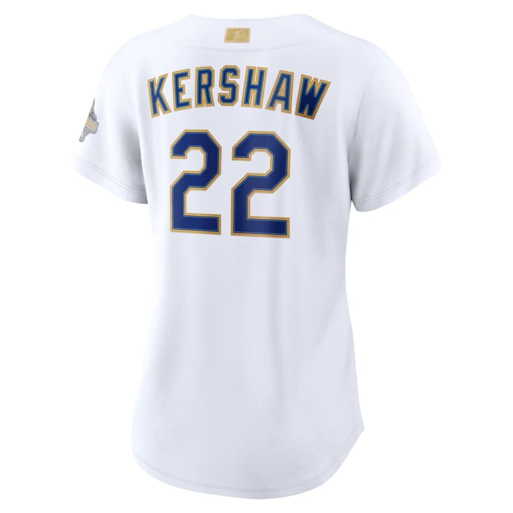 Clayton Kershaw Los Angeles Dodgers Nike Women's 2026 Gold Collection Stadium Jersey