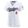 Enrique Hernández Los Angeles Dodgers Nike Women's 2026 Gold Collection Stadium Jersey - White - Side View