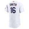 Will Smith Los Angeles Dodgers Nike 2026 Gold Collection Authentic Jersey - White - Detail View
