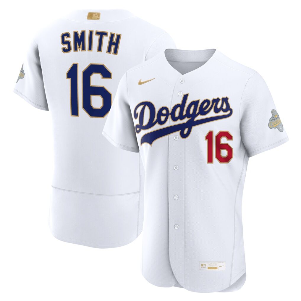 Will Smith Los Angeles Dodgers Nike 2026 Gold Collection Authentic Jersey