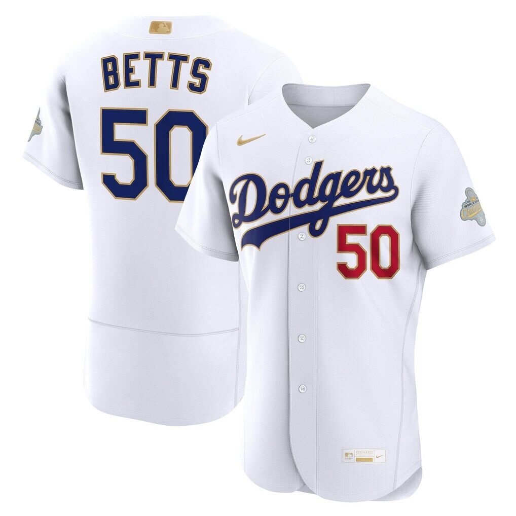 Mookie Betts Los Angeles Dodgers Nike 2026 Gold Collection Authentic Jersey