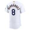 Enrique Hernández Los Angeles Dodgers Nike 2026 Gold Collection Authentic Jersey - White - Detail View